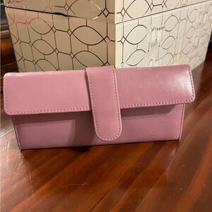 Elegant purple Women's Clutch walker hobo international soft leather